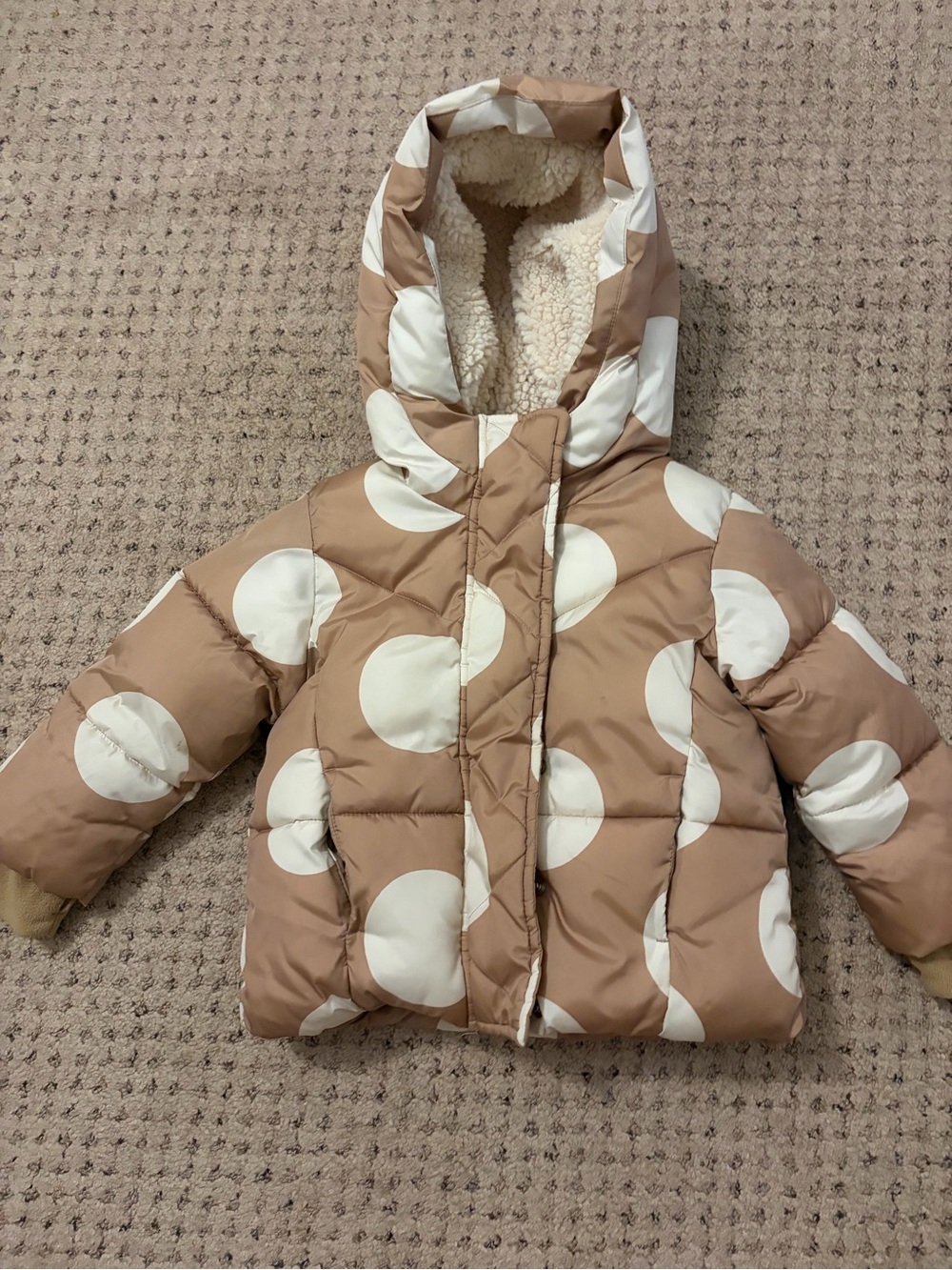 GAP Polka Dot Puffer Coat -3T